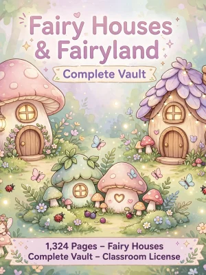 Fairy Houses & Fairyland - Complete Vault - 1324 Pages - Classroom License