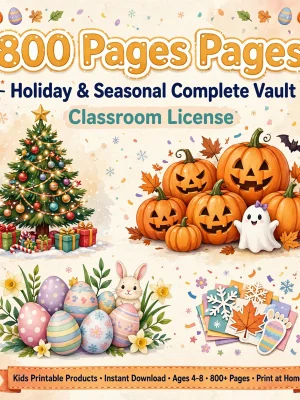 Holiday & Seasonal - Complete Vault - 800 Pages - Classroom License