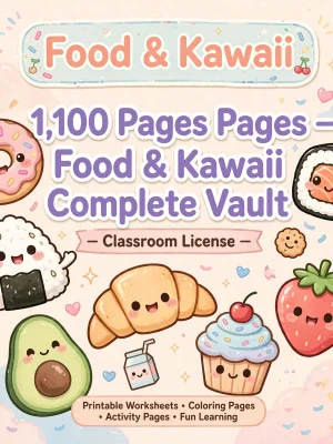 Food & Kawaii - Complete Vault - 1367 Pages - Classroom License