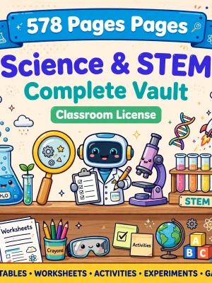 Science & STEM - Complete Vault - 578 Pages - Classroom License