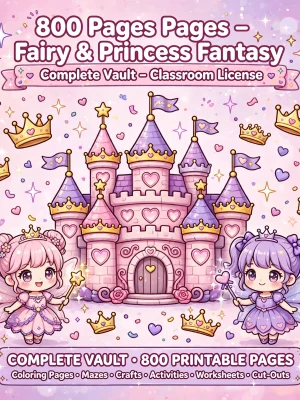 Fairy & Princess Fantasy - Complete Vault - 800 Pages - Classroom License