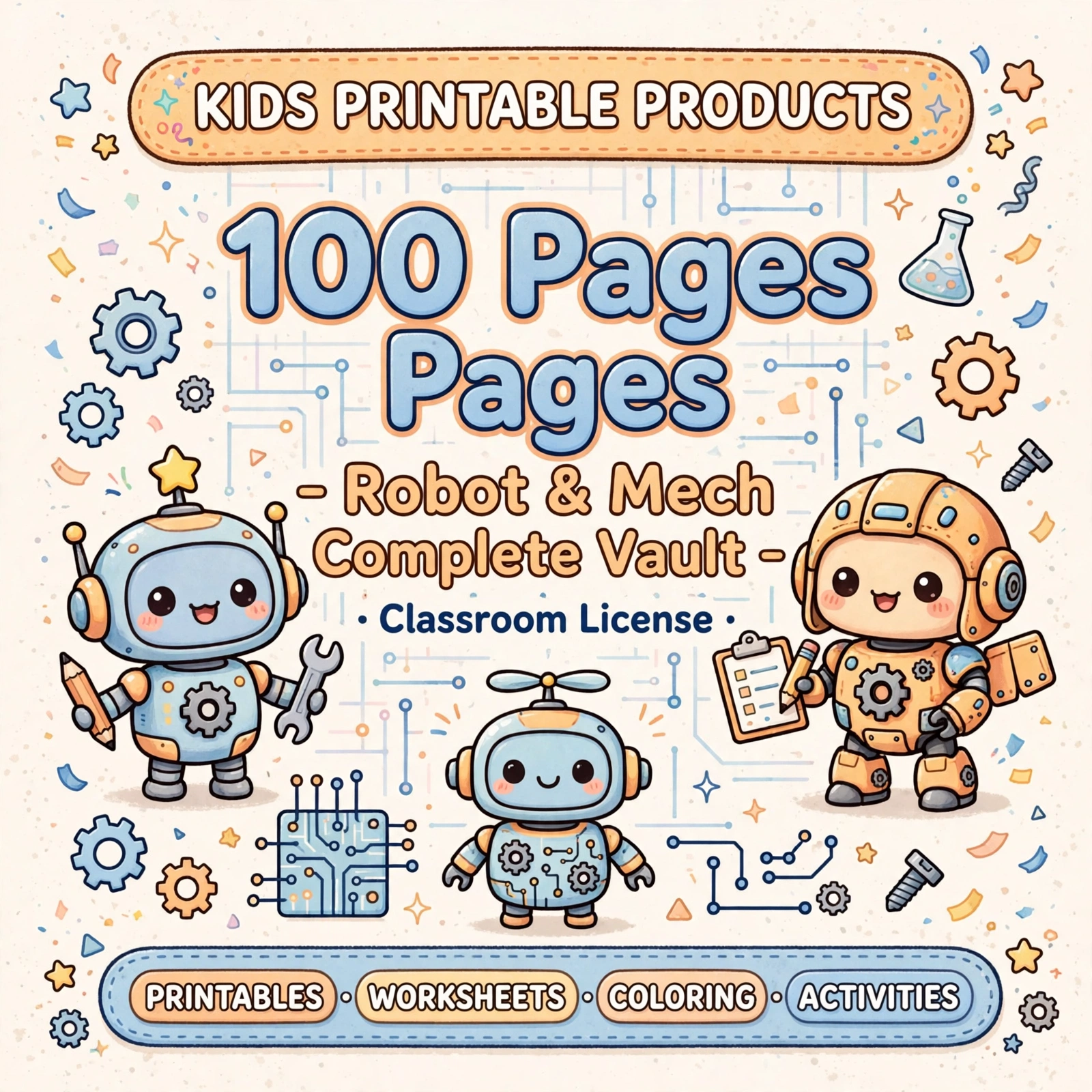 Robot & Mech - Complete Vault - 100 Pages - Classroom License